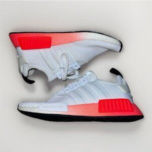 Adidas NMD R1 Sz 5 Cloud White Solar Red Limited Boost Comfort Sneakers Running